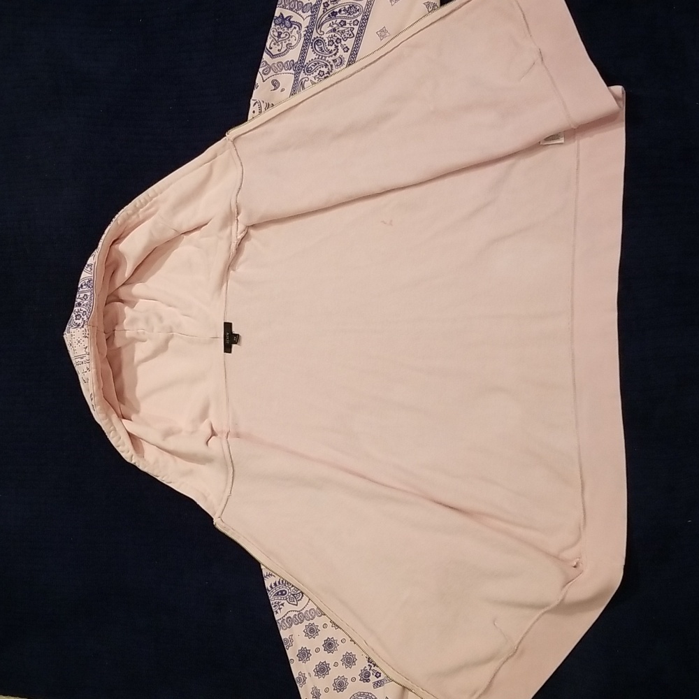 JCrew Patterned Hoodie with Blue Accents - Picture 3 of 8